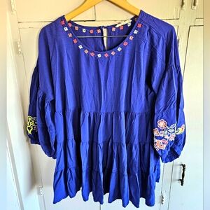 Laffaire Los Angeles blue blouse Size L